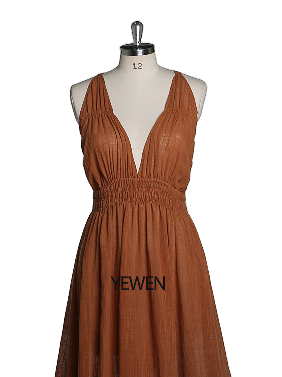 V Neck Evening Dresses Stretch Waist Photography Dresses Baby Shower Dress for Pregnant Woman YEWEN YD211009